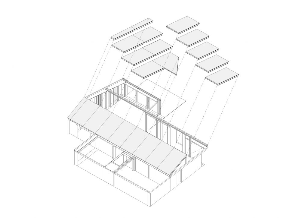 BARAKI - COL15 - INGENIERIE BOIS - Construction d'une charpente bois préfabriquée pour une maison individuelle à Genève, Suisse