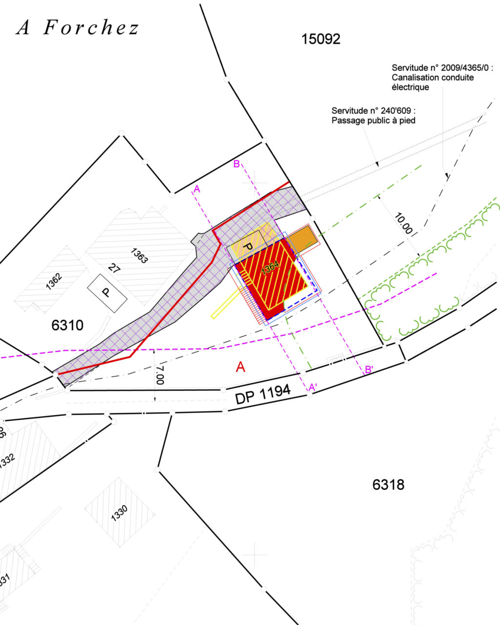 Baraki Forchex plan cadastre