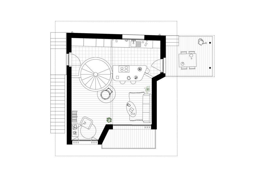 Baraki Forchex plan rez-de-chaussée